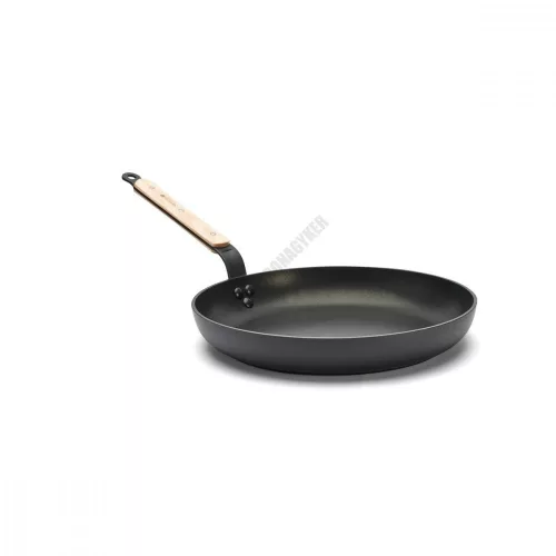 Serpenyő bükkfanyéllel, indukciós, 32 cm, tapadásmentes, de Buyer