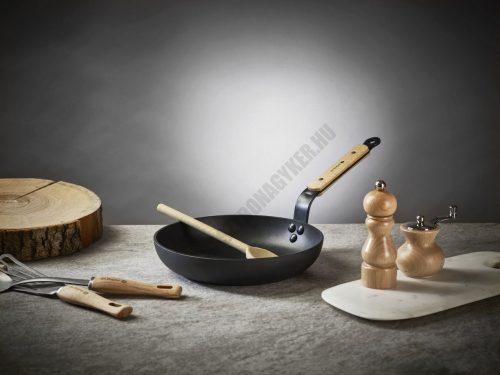 Serpenyő bükkfanyéllel, indukciós, 32 cm, tapadásmentes, de Buyer