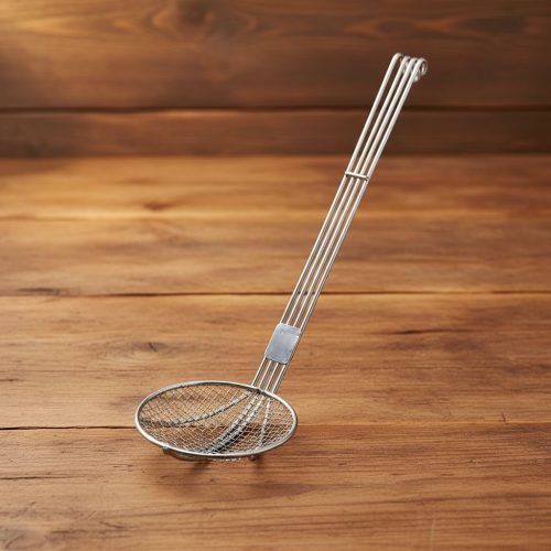 Fritou, fritőz kanál, sűrű rácsos, átmérő: 14 cm, rozsdamentes, de Buyer