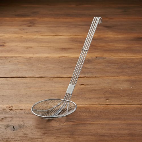 Fritou, fritőz kanál, sűrű rácsos, átmérő: 16 cm, rozsdamentes, debuyer