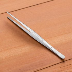 Tálalócsipesz/séfcsipesz, erős, 30 cm, rozsdamentes