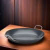 Paella vasserpenyő, 37 cm, La Lyonnaise, kékacél, de Buyer