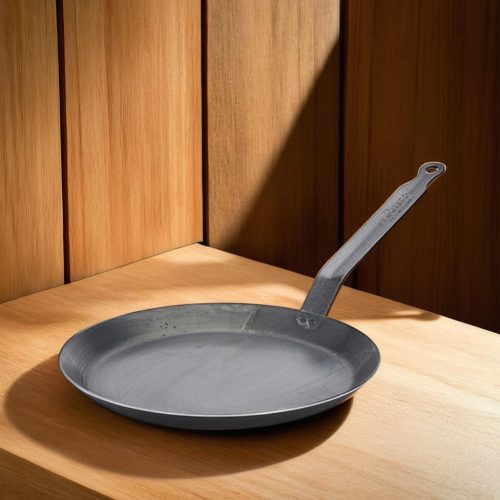 Palacsintasütő, 24 cm, de Buyer, extra erős kékacél