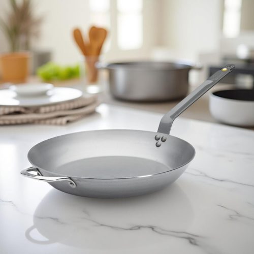 Vasserpenyő nyéllel és füllel, 36 cm, Mineral B, de Buyer