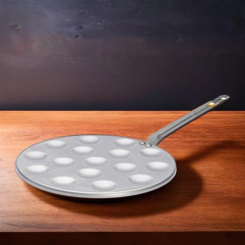 Palacsintasütő, poffertjes-sütő, 27 cm, Mineral B, de Buyer, vas