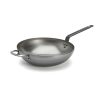 Wok nyéllel és füllel, 32 cm, de Buyer, vas