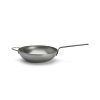 Wok nyéllel és füllel, 32 cm, de Buyer, vas