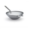 Wok nyéllel és füllel, 32 cm, de Buyer, vas