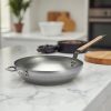Wok bükkfa nyéllel, füllel, 32 cm, de Buyer, vas