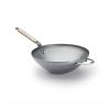 Wok bükkfa nyéllel, füllel, 32 cm, de Buyer, vas