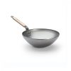 Wok bükkfa nyéllel, 28 cm, de Buyer, vas