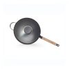 Wok bükkfa nyéllel, füllel, 32 cm, de Buyer, vas