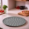 Pizzaforma, 28 cm, perforált, tapadásmentes alumínium