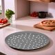 Pizzaforma, 28 cm, perforált, tapadásmentes alumínium