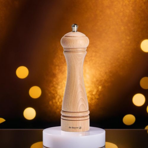 Borsőrlő fából, natúr, 21 cm, Java, de Buyer