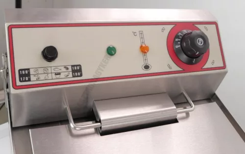 Olajsütő asztali, 13 l, leeresztő csap, hőfokszab.50-190C, 5 kWh