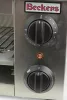Szalamander fix sínes, RM, manuális, 50-300 C, rács: 450x250 mm, 3 szintben állítható