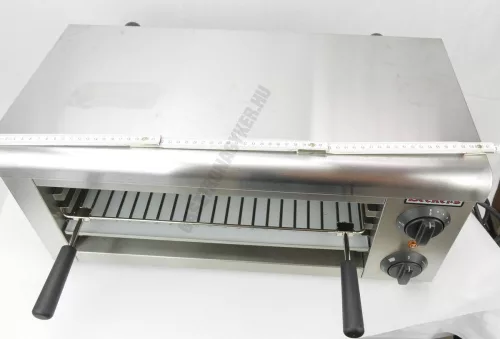 Szalamander fix sínes, RM, manuális, 50-300 C, rács: 450x250 mm, 3 szintben állítható