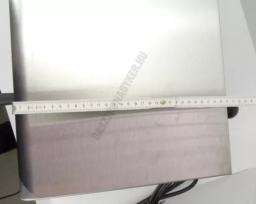 Szalamander fix sínes, RM, manuális, 50-300 C, rács: 450x250 mm, 3 szintben állítható