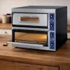 Pizzakemence, elektromos, 2 aknás 2×4 db 31 cm-es pizzához