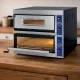 Pizzakemence, elektromos, 2 aknás 2×4 db 31 cm-es pizzához