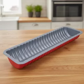   Őzgerinc sütőforma, keskeny, 34,5×11,2×4,5 cm, thermoplate