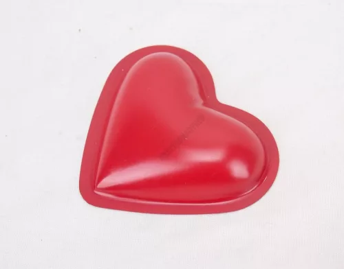 Szív sütőforma, 7,7×6,9×2,4 cm, 10 db/csomag, thermoplate
