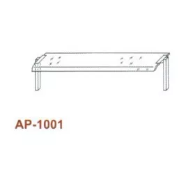   Egysoros átadó hajlított üveggel 1200 mm-es pulthoz AP-1001 1200