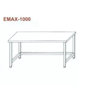   Rozsdamentes munkaasztal Emax-1000, 1.4016-os anyagból 1500×700×850
