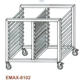   Tepsitartó regál, masszív kivitel, Emax-6102 KR 14×GN 2/1 1170×660×760