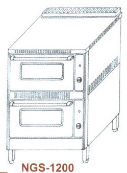 Gázsütő, 2 aknás NGS-1200