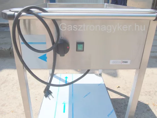 Melegentartó, vízfürdős, 2×GN 1/1 edényhez, elektromos, gördíthető NM-1200