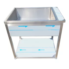   Melegentartó pult 3×GN 1/1, alul nyitott, vízfürdős, 230 V/2,5 kW, 1200×555×850