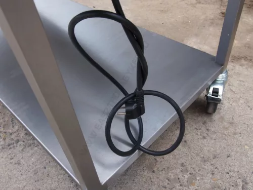 Melegentartó, vízfürdős, 3×GN 1/1 edényhez, elektromos, gördíthető NM-1230