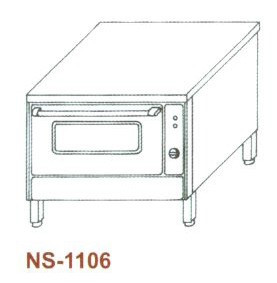 Statikus sütő, elektromos 1 aknás NS-1106