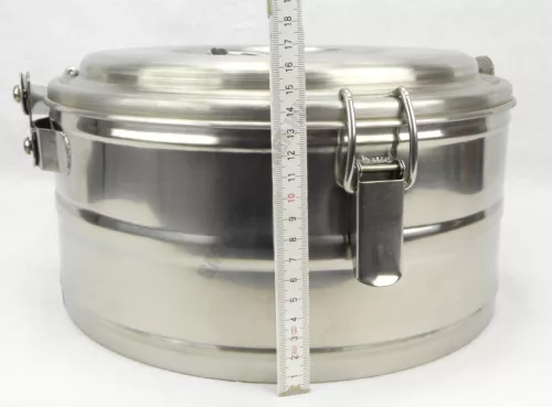 Badella, ételszállító, 5 liter, duplafalú, 30×17 cm, rozsdamentes