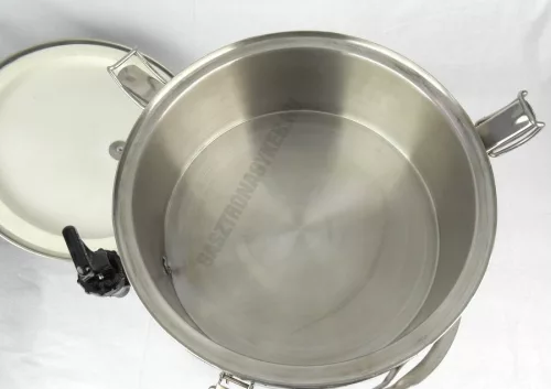 Duplafalú italtermosz prémium csappal, 5 liter, rozsdamentes, 30×27 cm
