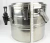 Duplafalú italtermosz prémium csappal, 5 liter, rozsdamentes, 30×27 cm