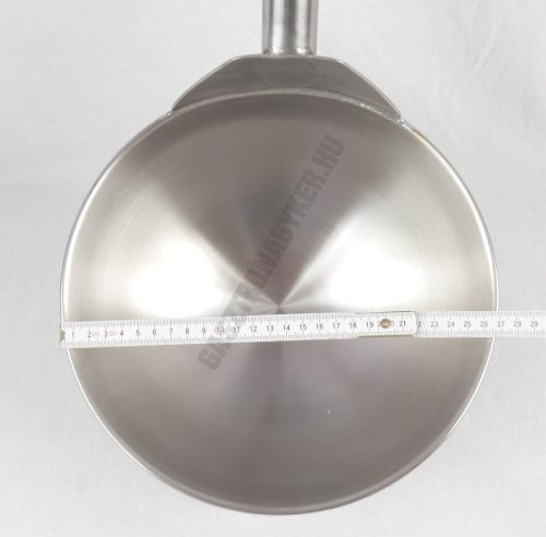 Üstmerőkanál, 5 literes, extra erős, 27×124 cm, rozsdamentes