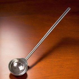   Üstmerőkanál, 3 liter, extra erős, 25×120 cm, perforált rozsdamentes 