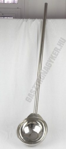 Üstmerőkanál, 3 liter, extra erős, 25×120 cm, perforált rozsdamentes 