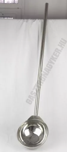 Üstmerőkanál, 3 liter, extra erős, 25×120 cm, perforált rozsdamentes 