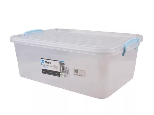 Tárolódoboz, uzsonnásdoboz, 20 liter, zárható fedővel