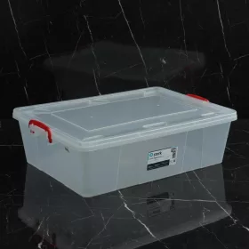Tárolódoboz, uzsonnásdoboz, 38 liter, zárható fedővel