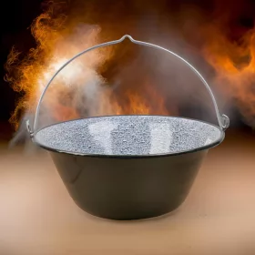 Bogrács, 16 l, zománcozott