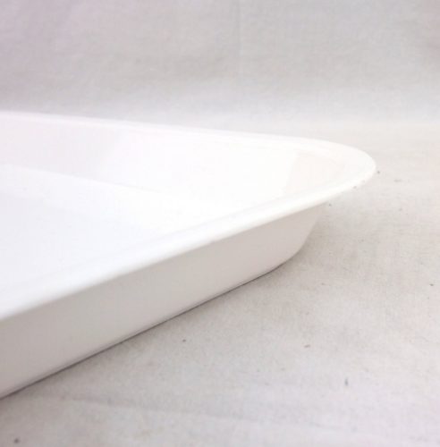 Műanyag tálca, 51×37 cm, fehér