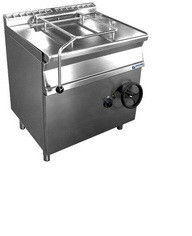 Billenőserpenyő, 50 L, gázüzem, kézi billentés, inox fenék, 10,3kW, 800x700x900