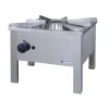 Gázüzemű főzőzsámoly RM acél felépítmény, piezo gyújtás, rozsdamentes acél ráccsal,14kW, 628×628×455 mm