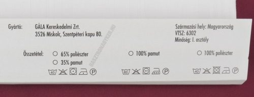 Abrosz 140×100 cm fehér damaszt