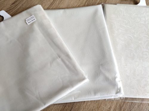 Viaszosvászon terítő, fehér, 140×100 cm